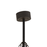 Canopy closeup showing ceiling mount and suspension rod.