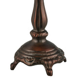 bottom view of footed lamp base showing stable and handcrafted details.