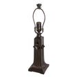 10" Ginkgo lamp base with a Mahogany Bronze finish and elegant craftsmanship.