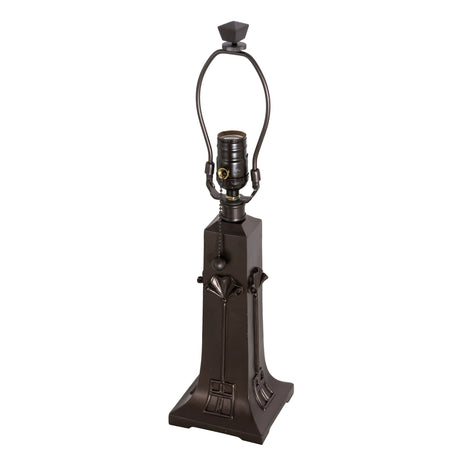 10" Ginkgo lamp base with a Mahogany Bronze finish and elegant craftsmanship.