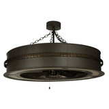 Side view of Golden Forge Chandel-Air highlighting bronze finish and light slots.