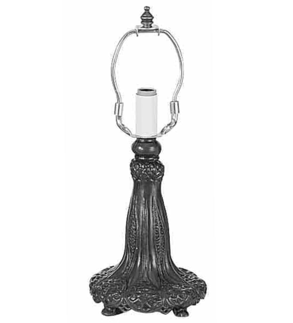 Golden Lily Accent Lamp Base with a floral-inspired Mahogany Bronze finish.