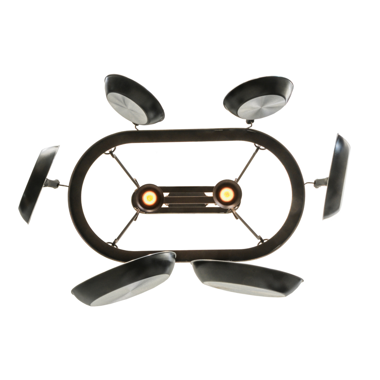 Bottom view showing downlights and frame detail.