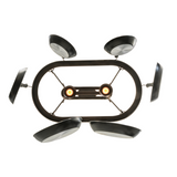 Bottom view showing downlights and frame detail.