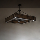 Hausman Chandel-Air with downlights on, creating focused downward lighting.