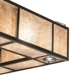 Edge detail focusing on light diffusion and mica panel texture.