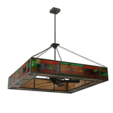 Angled view highlighting geometric Mission glass and fan design.