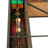 Side linear glass pattern view showing balanced illumination.
