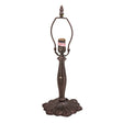 Hex Berry Flowers table base with intricate floral design and Mahogany Bronze finish.