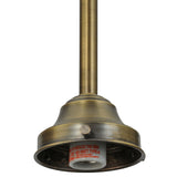 Close-up of the brass socket detailing on the Jeweled Beehive Mini Pendant.