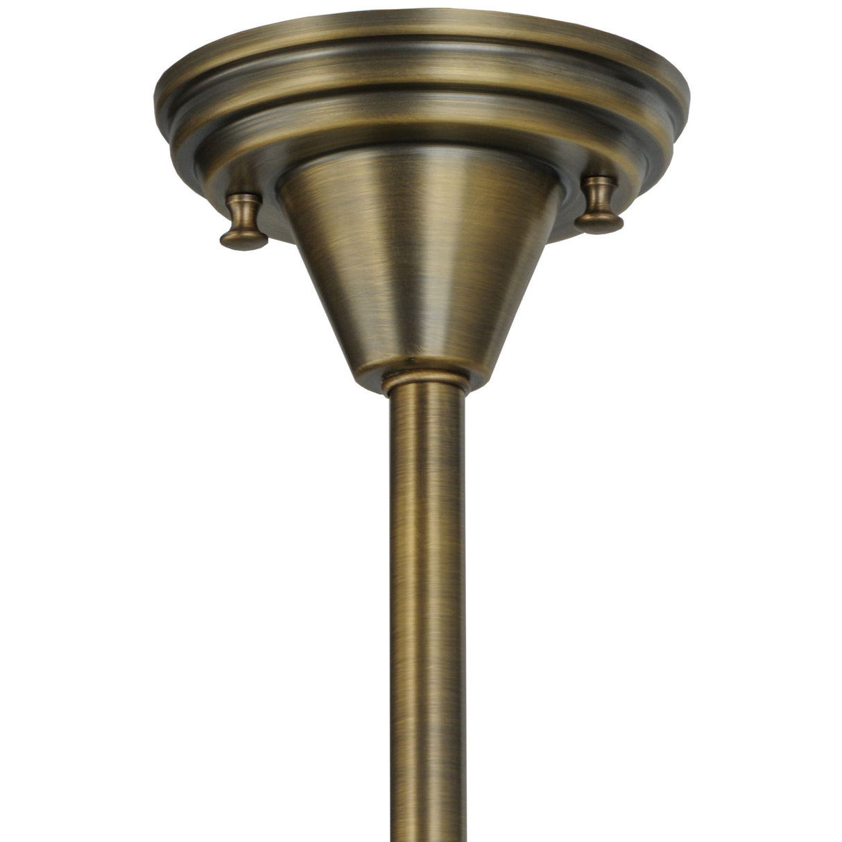Top brass mount of the Jeweled Beehive Mini Pendant showcasing its polished finish.