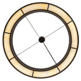 Bottom view displaying full circular LED diffuser layout.