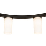 Close-up of glass diffuser on chandler frame.
