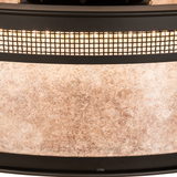 Detailed view of Oil Rubbed Bronze frame and mesh accent.