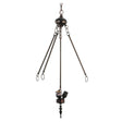Mahogany Bronze 3-Light Inverted Pendant Hardware showcasing its elegant design.