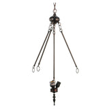 Mahogany Bronze 3-Light Inverted Pendant Hardware showcasing its elegant design.