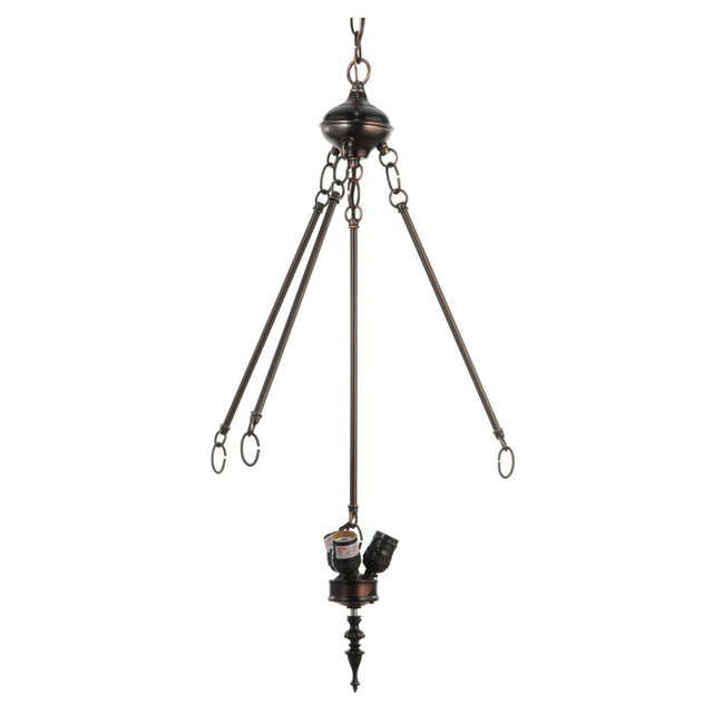 Mahogany Bronze 3-Light Inverted Pendant Hardware showcasing its elegant design.