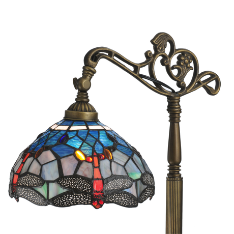 Tall 63 inch mahogany bronze floor lamp base with classic decorative detailing.