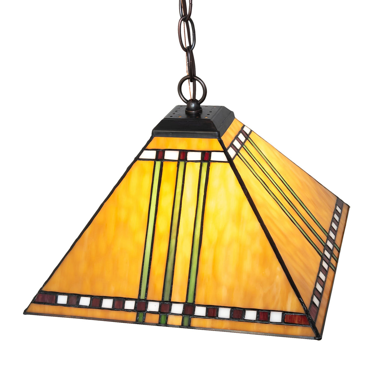 Top perspective showing intricate craftsmanship of the Prairie Corn Pendant.