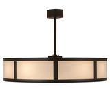 Side lit view showcasing faux Maplewood diffuser and bronze accents.