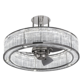 Bottom angled unlit view emphasizing fan and circular frame.