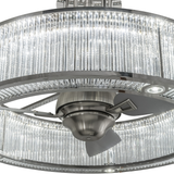Closeup lit view highlighting crystal-clear prismatic glass detail.