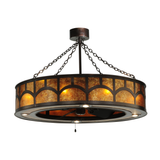 Mission Hill Top Chandel-Air angled front view lit.