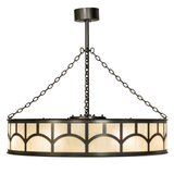 Side profile showing geometric diffuser panels in warm bronze tones.