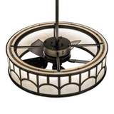 Overhead angle showing structural frame and bronze support rod.