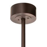 Canopy view of Moose at Dusk Chandel-Air ceiling mount in bronze finish.