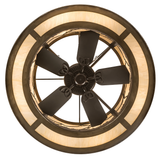 Bottom view of Mountain Range Chandel-Air with fan and light ring.