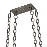 Ceiling canopy and chain detail of Neo pot rack.