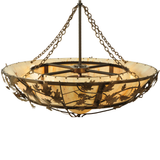 Top angle view unlit showing frame, branches, and shade detail.