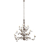 Full-length product view showing the entire chandelier suspended from its chain.