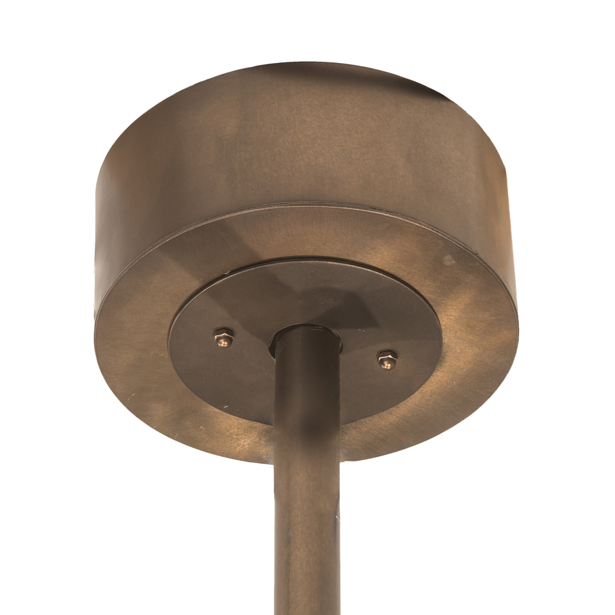 Ceiling canopy detail of Oak Leaf & Acorn Chandel-Air showing mount finish.