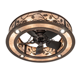 Bottom angle view emphasizing the circular frame and light distribution.