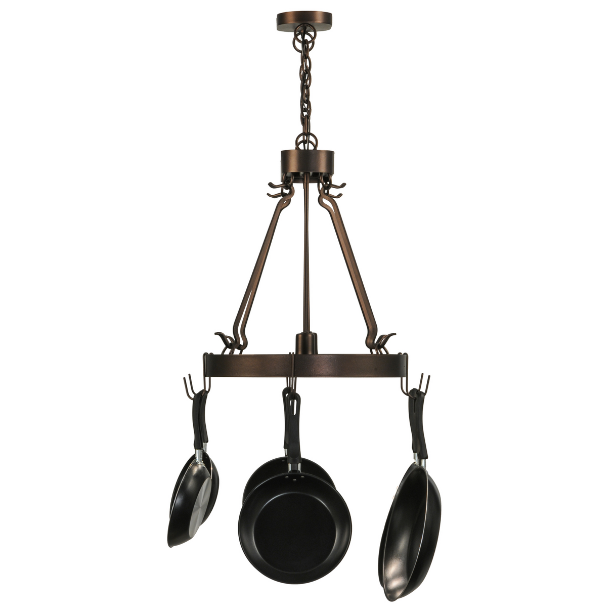 Oval Harmony chandelier over kitchen island.