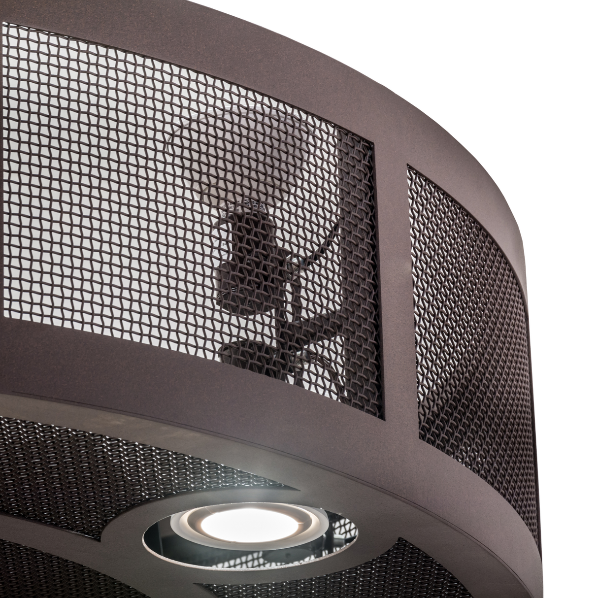 Close-up lit view of Paloma Golpe Chandel-Air showing mesh texture and glowing downlight.