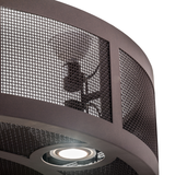 Close-up lit view of Paloma Golpe Chandel-Air showing mesh texture and glowing downlight.