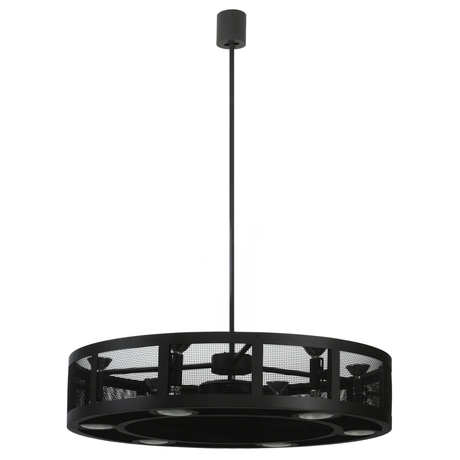 Front angled view of Paloma Golpe Chandel-Air with six uplights and downlights.