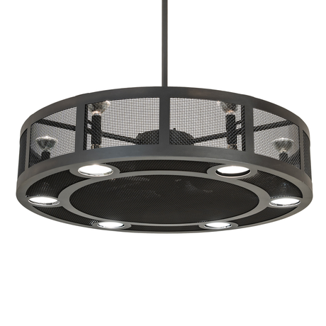 Paloma Golpe Chandel-Air with LED lights on, front view.