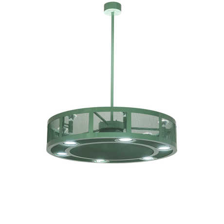 Front view of Paloma Golpe Chandel-Air chandelier fan.