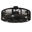 Lit front view of Paloma Golpe Chandel-Air with mesh cage.