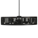 Side profile of Paloma Golpe Chandel-Air highlighting circular wrought iron frame.