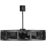 Side view highlighting industrial mesh design and dark finish.