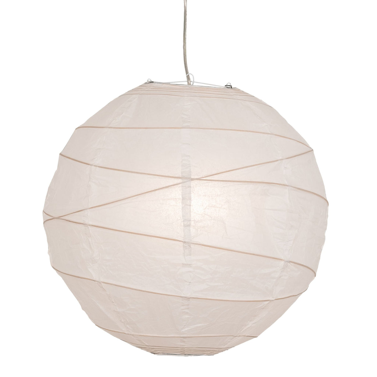 Side view of Papier Lantern pendant.
