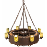 Top angled lit view revealing detailed chain design and jadestone accents.