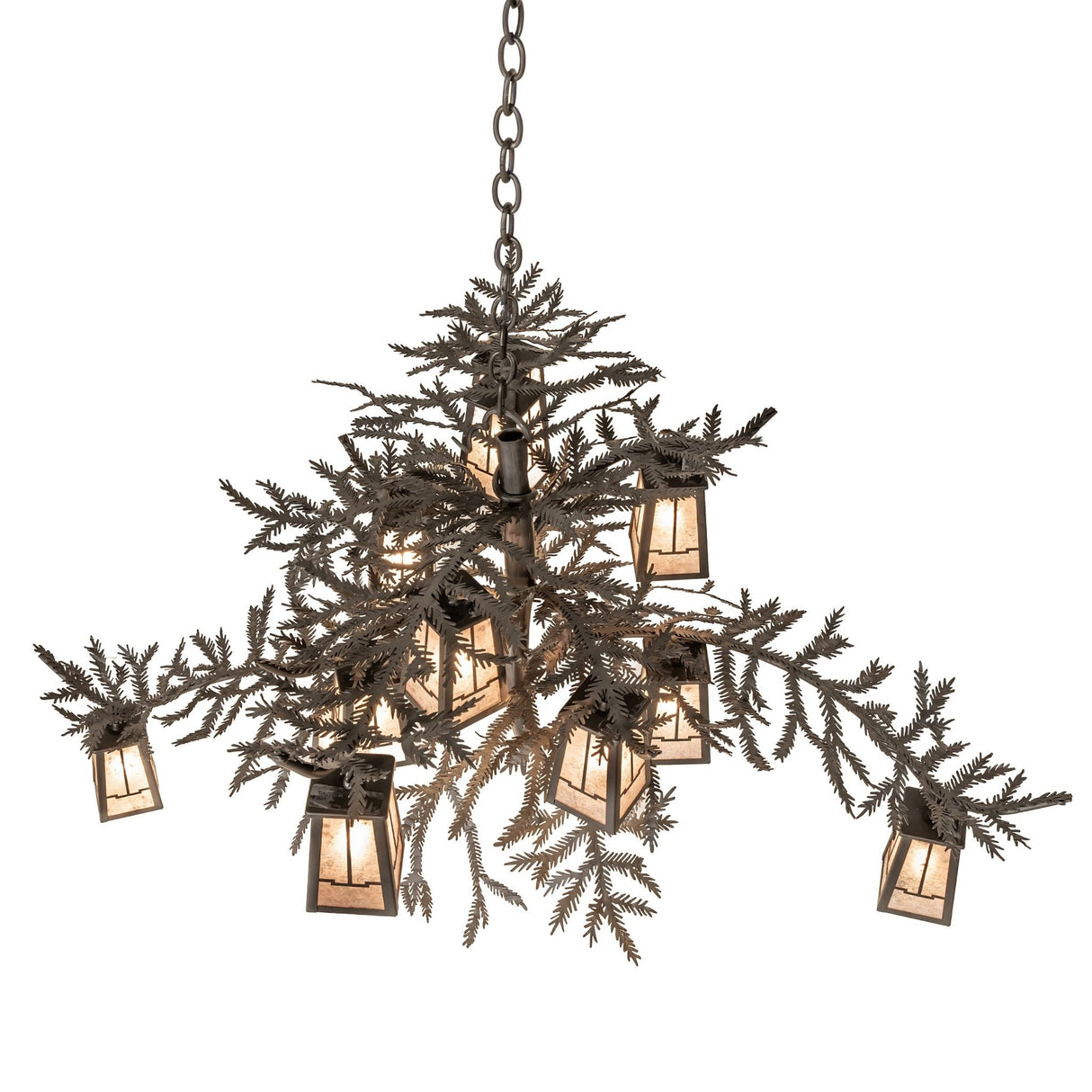 Upper angled view highlighting pine needle accents and branching structure.