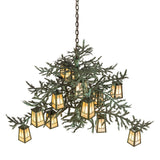 Top angled view highlighting branch structure and lantern distribution.