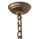 Close up view of chandler chain mount and canopy hardware.